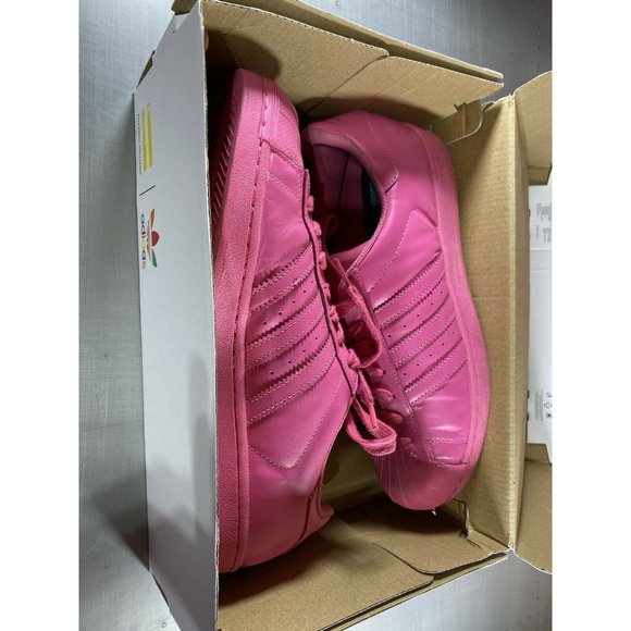 Adidas Superstar Supercolor Pack Pharrell Williams Solar Pink S41839 Mens Sz 11 - Picture 11 of 11